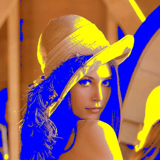 File:Lenna-Layer-lighten-blue+darken-yellow,threshold=40.jpg